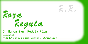 roza regula business card